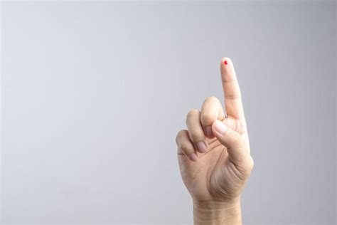 Blood Signs With Fingers