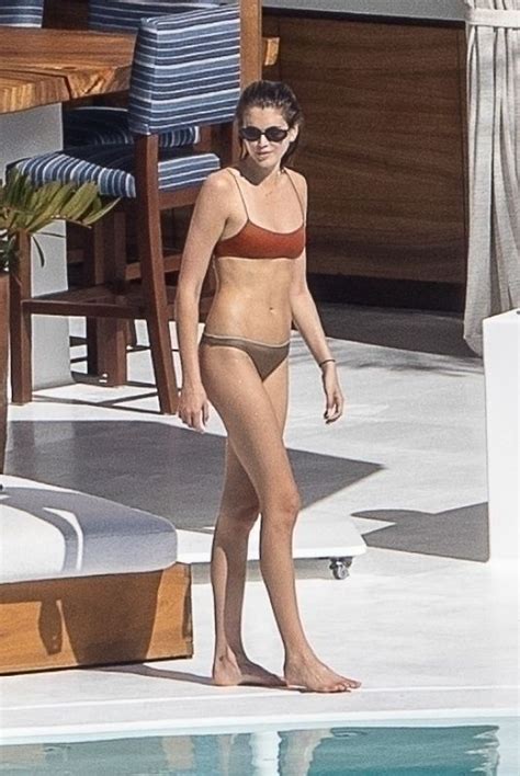 Kaia Gerber In Bikini At A Pool In Cabo San Lucas Hawtcelebs