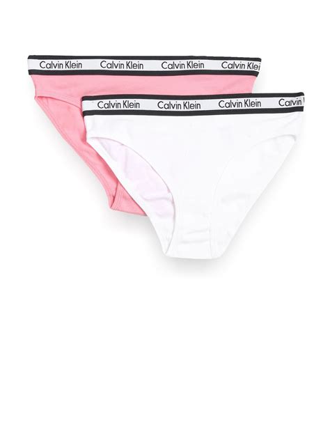 Buy Calvin Klein Underwear Girls Logo Waistband Bikini Panties Pack Of 2 NNNOW