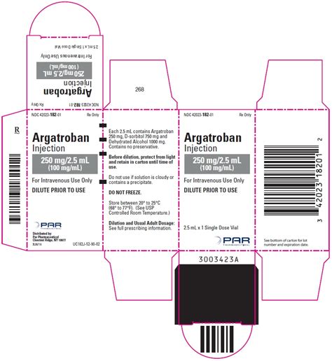 BUY Argatroban (Argatroban) 250 mg/2.5mL from GNH India at the best ...