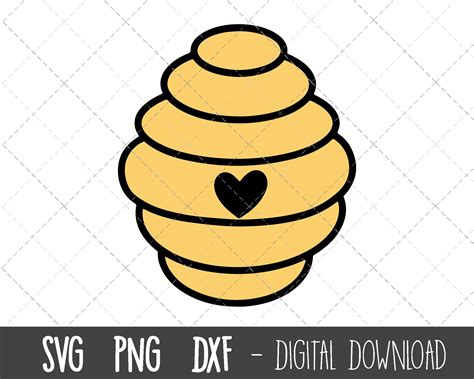 Beehive Clipart Beehive Svg Vector Bee Svg Eps Honey Svg Beehive Files