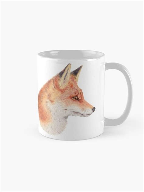 Red Fox Coffee Mug By CasmahCreations Mugs Red Fox Coffee Mugs