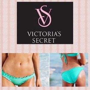 Victoria S Secret Swim Black Victoria Secret Ruffle Hem Bikini Bottom Poshmark
