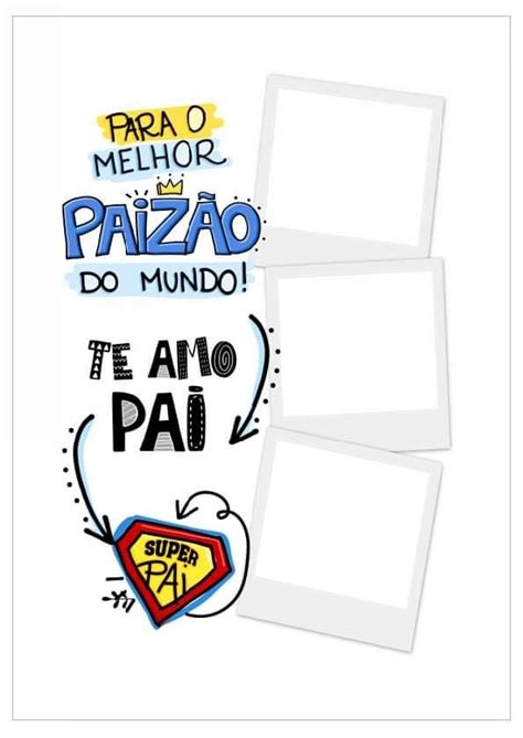 Quadro Foto Pai Lettering Tutorial Quadro Dia Dos Pais Arte Do Dia Dos Pais