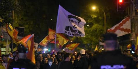 Protestas En Madrid Contra La Amnist A Hoy La Polic A Nacional Incauta