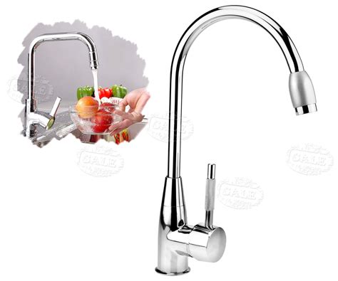 Single Lever Bathroom Kitchen Hot Cold Water Mixture Basin Tap EBay