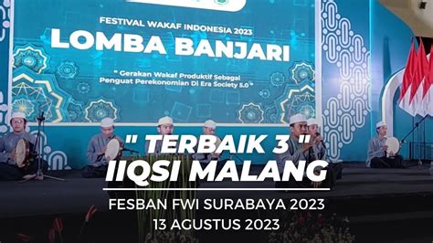 Iiqsi Malang Terbaik Fesban Fwi Surabaya Se Jawatimur