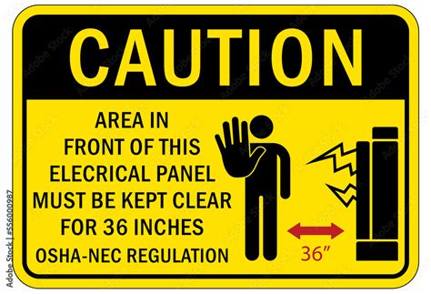 electrical panel sign  labels   area  front