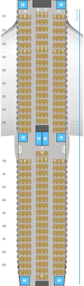 Etihad Airways Seat Map Ey Elcho Table