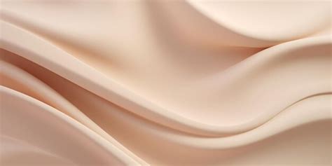 Generative AI Nude Beige Color Background Flowing Cream Liquid Premium AI Generated Image