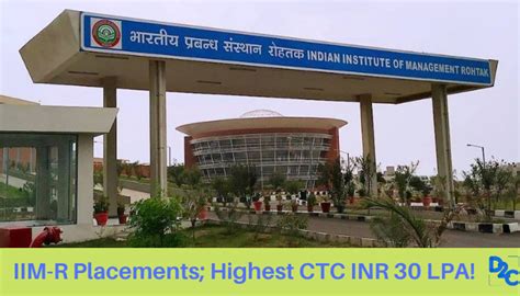 100 Placement At Iim Rohtak Average Salary Increases By 16 Unstop