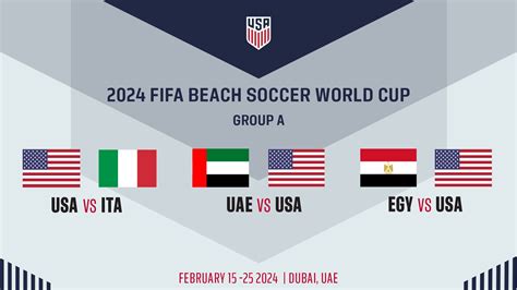 Us Mens Beach Soccer National Team To Face Italy United Arab