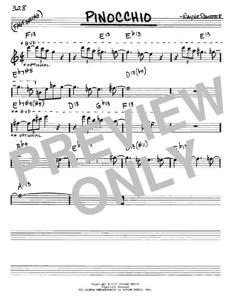 Pinocchio | Sheet Music Direct