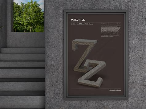 Typeface Poster Zilla Slab By Sushant Kumar Rai On Dribbble