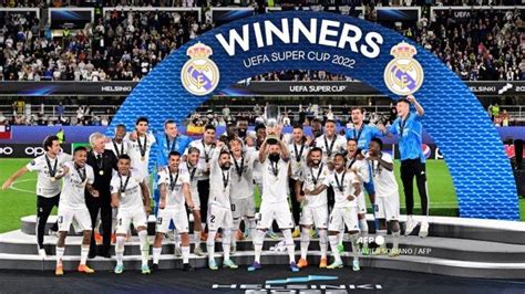 Real Madrid Juara Piala Super Eropa Ancelotti Ukir Sejarah Benzema