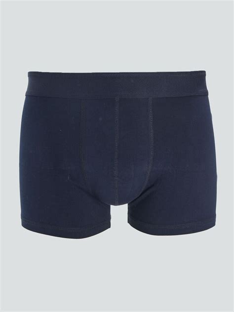 Lot De 3 Boxers Unis Bleu Marine Bleu Ocre Kiabi 9 00