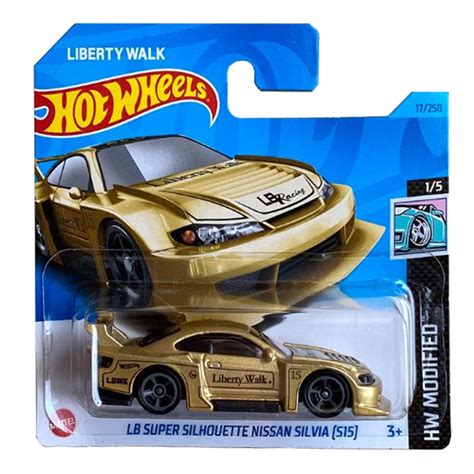 Macheta Metalica Hot Wheels Nissan Silvia Liberty Walk Culoare Auriu 1 64 Colectia 2023