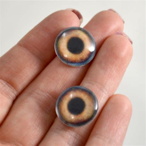 Brown Dog Glass Eyes Handmade Glass Eyes