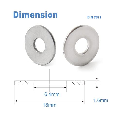 Baab Fastener M Washers For Screws M X Mm Flat Ubuy India