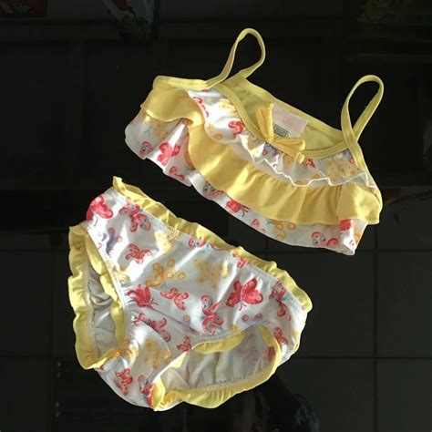 Baño Niño lindo Bikini dos piezas traje de baño niños traje de baño impresión chica Bikinis Set