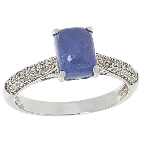 Colleen Lopez Cushion Gemstone And White Zircon Ring Hsn