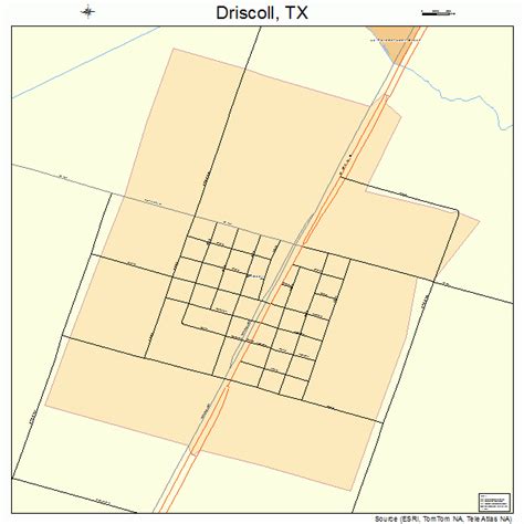 Driscoll Texas Street Map 4821436