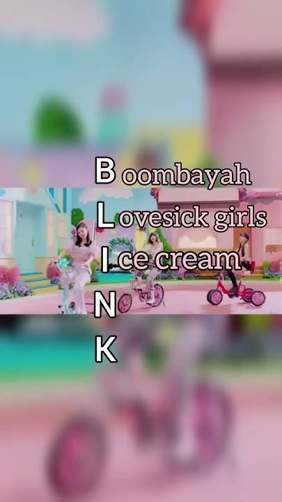 Blackpink Songs With B L I N K Letter Blackpink Kpop Blink Youtube