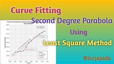 Curve Fitting Straight Line Second Degree Parabola Using Least Square