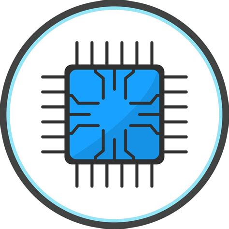 Chip Flat Circle Icon 38835501 Vector Art At Vecteezy