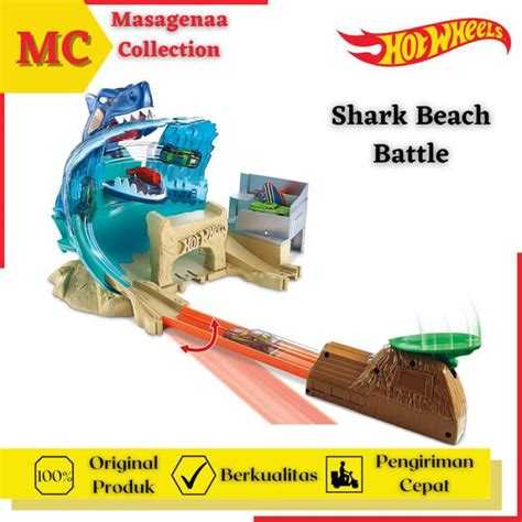 Promo Lintasan Track Trek Hot Wheels Hotwheels Hotwheel Shark Battle Play Diskon Di Seller
