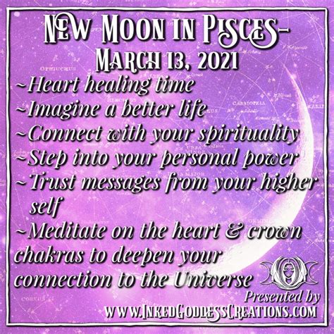 New Moon in Pisces- March 13, 2021