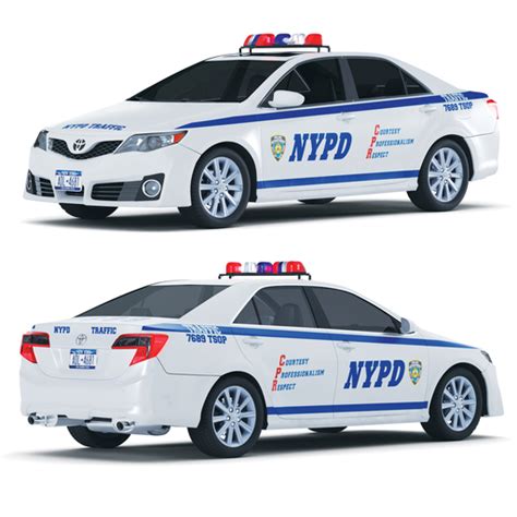 Nypd Toyota Camry Free Modern Cars Models Blenderkit