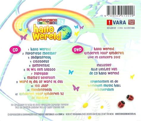 Kinderen Voor Kinderen Deel 33 Hallo Wereld Cd Dvd Kinderen Voor Kinderen Cd Bol