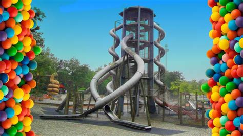 Giant Slide Outdoor Playground Fun Play Area For Kids Big Slides