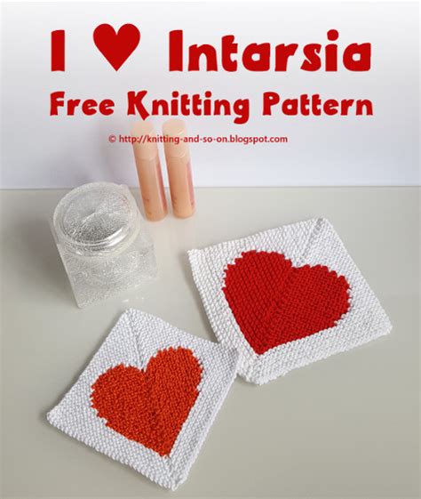 Knitting and so on: I ♥ Intarsia Washcloth