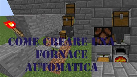 Come Creare Una Fornace Automatica Su Minecraft Tutorial Ita Youtube