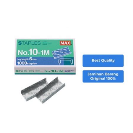 Jual Max Isi Ulang Staples 10 1M Bisa Untuk Semua Stapler Kecil