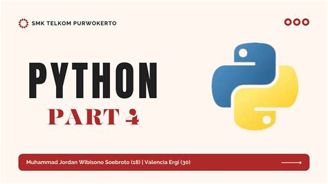 Pengenalan Python Dasar Program Python Dasar YouTube