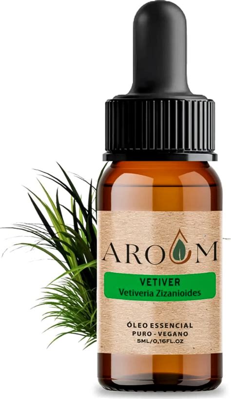 Óleo Essencial Aroom Aromaterapia Vetiver Beleza na Web