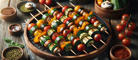 Brochettes de légumes à la plancha SIMOGAS