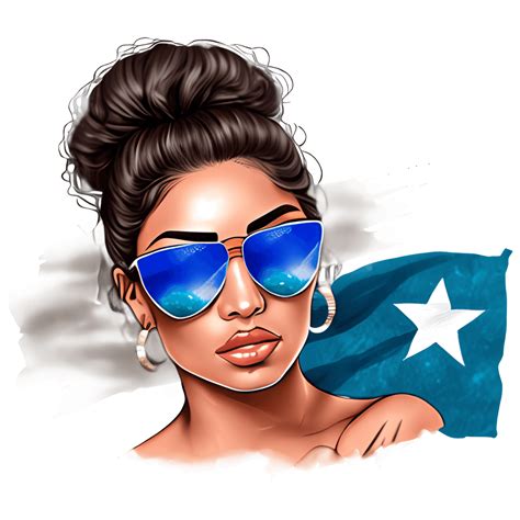 Stunning Tanned Latina With Messy Bun Graphic Creative Fabrica