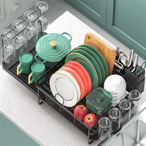 Amazon Urackify Expandable Dish Drying Rack For Kitchen Counter