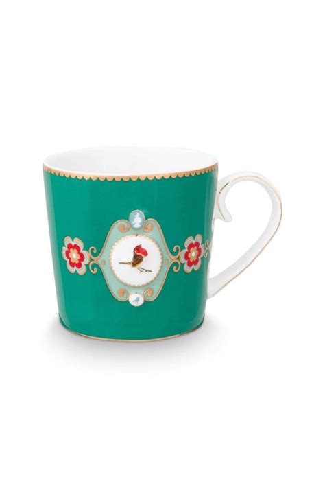 Pip Studio Love Birds Mug Small Green Pip Studio