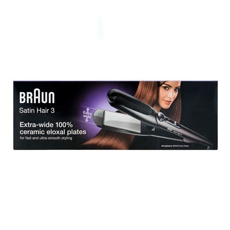 Buy Braun Satin Hair 3 Extra Wide Ceramic Hair Straightener Black St310 Online At Special