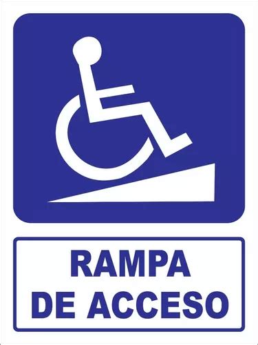 Rampa De Acceso Graficar 30x40 Cm Vinil Azul Rectangular