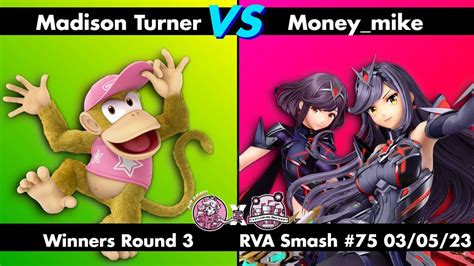 RVA Smash 75 Madison Turner Diddy Kong Vs Money Mike Pyra Mythra