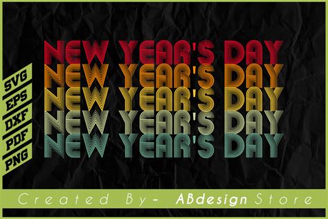 New Years Day Graphic By Abdesignstore · Creative Fabrica