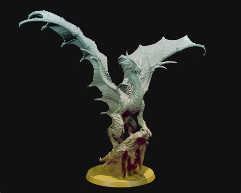 Gold Dragon Miniature For Dandd Pathfinder Rpgs And Painting Etsy Uk