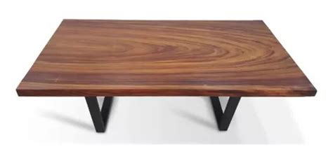 Casa Ferro Elegante Mesa De Parota Natural Para Personas Meses Sin