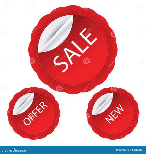 Sale Sticker Template Stock Vector Illustration Of Template 35923318